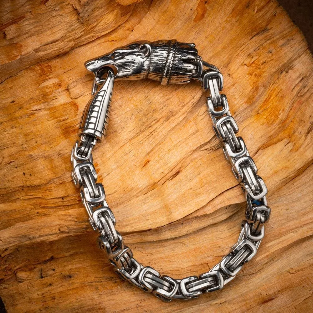 Stainless Steel Fenrir Link Bracelet