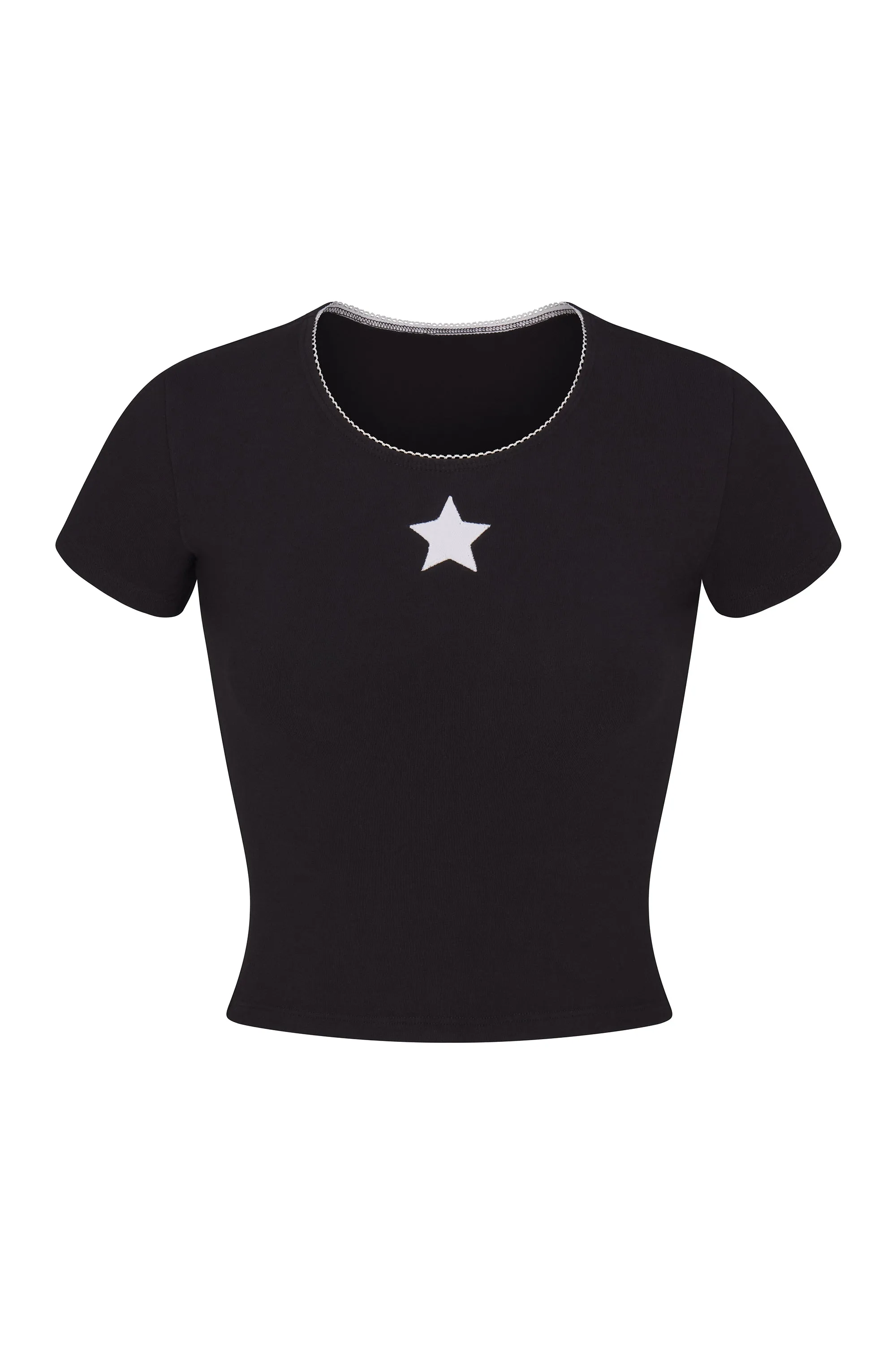 STARGIRL BABY TEE IN ONYX