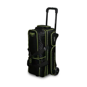 Storm Rolling Thunder 3 Ball Roller Checkered Bowling Bag Black/Lime