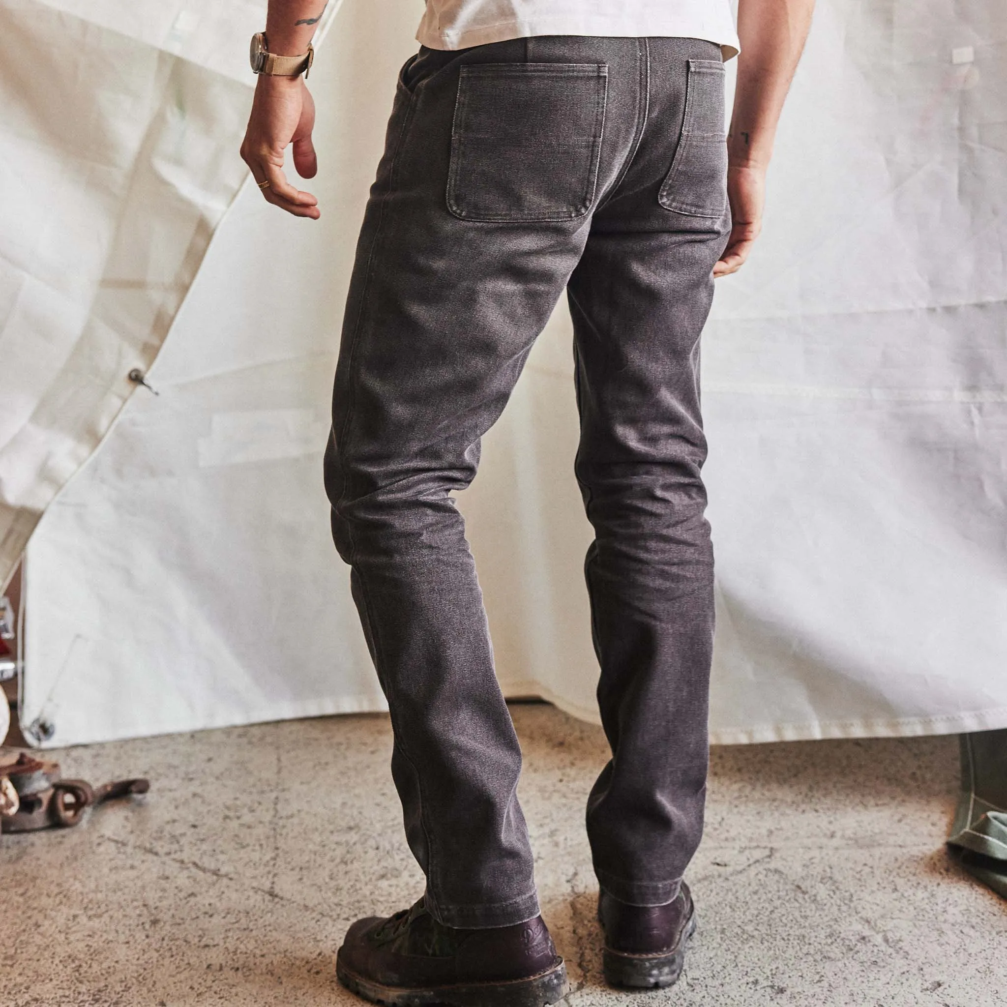 The Camp Pant in Soil Chipped Canvas