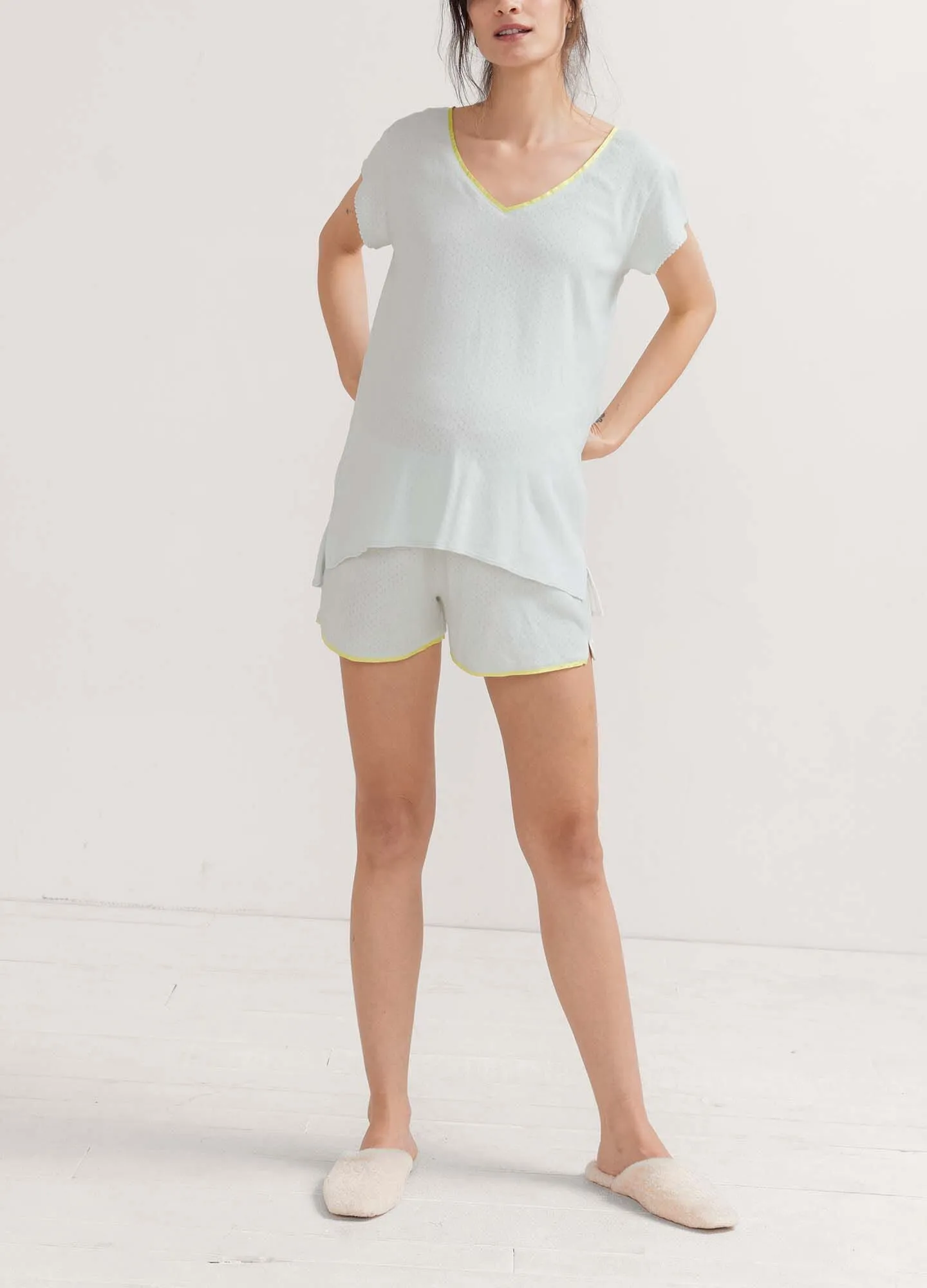 The Pointelle Short PJ Set