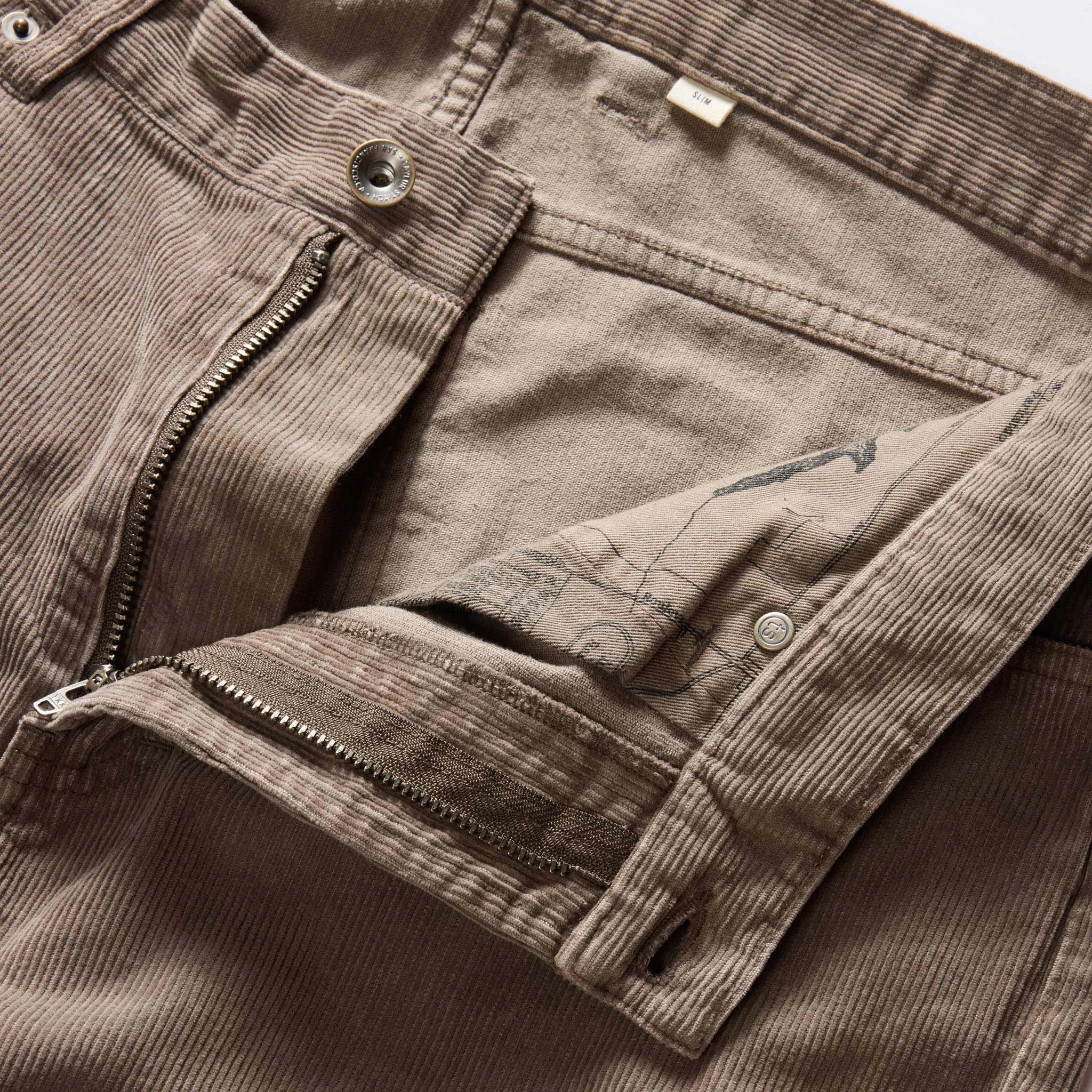 The Slim All Day Pant in Morel Cord