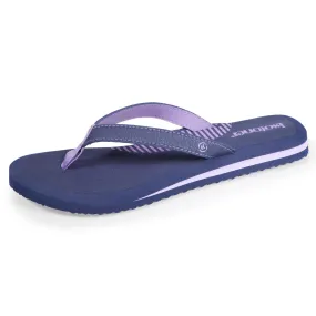 Tongs Femme bicolore yoga Marine et Lilas