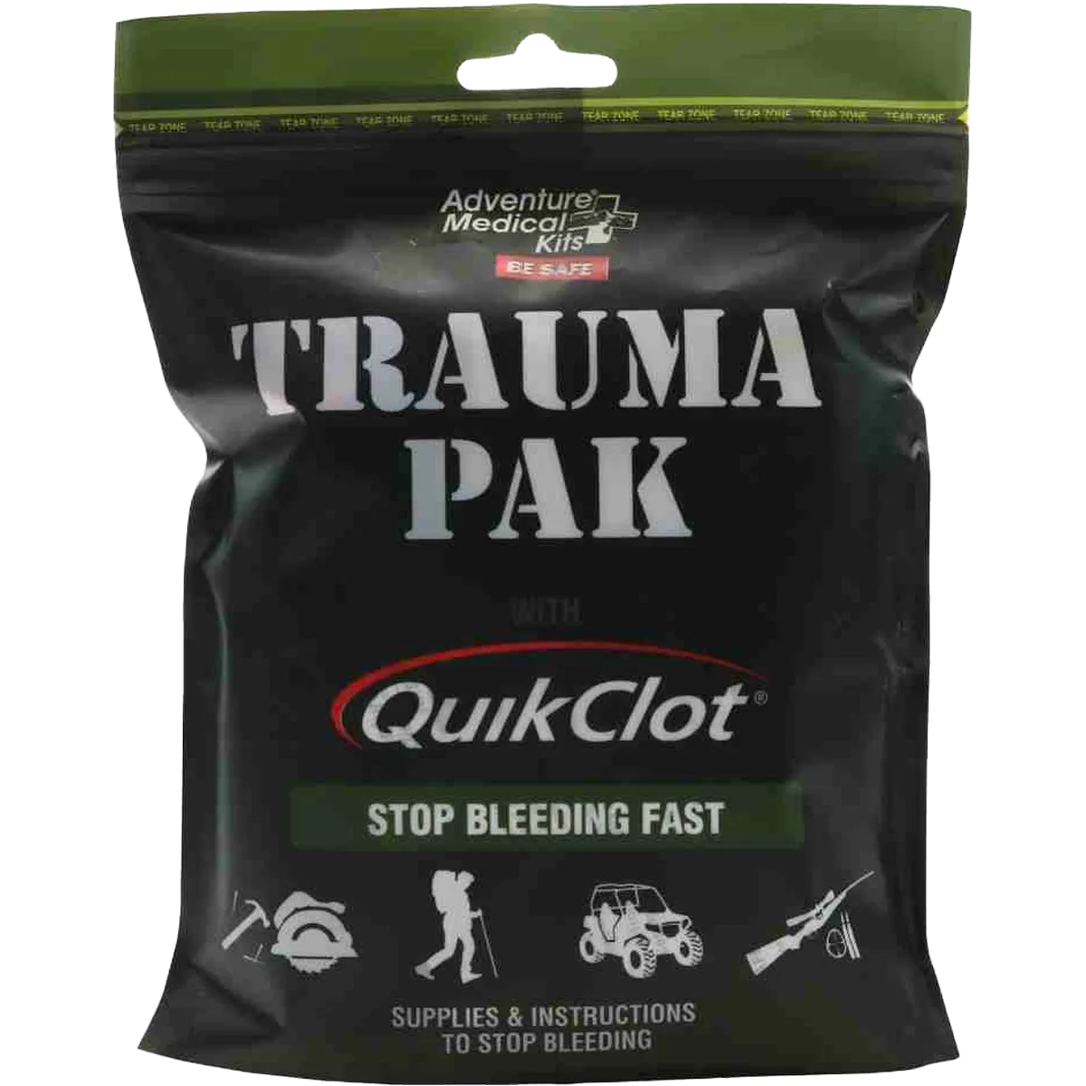 Trauma Pak First Aid Kit with QuikClot