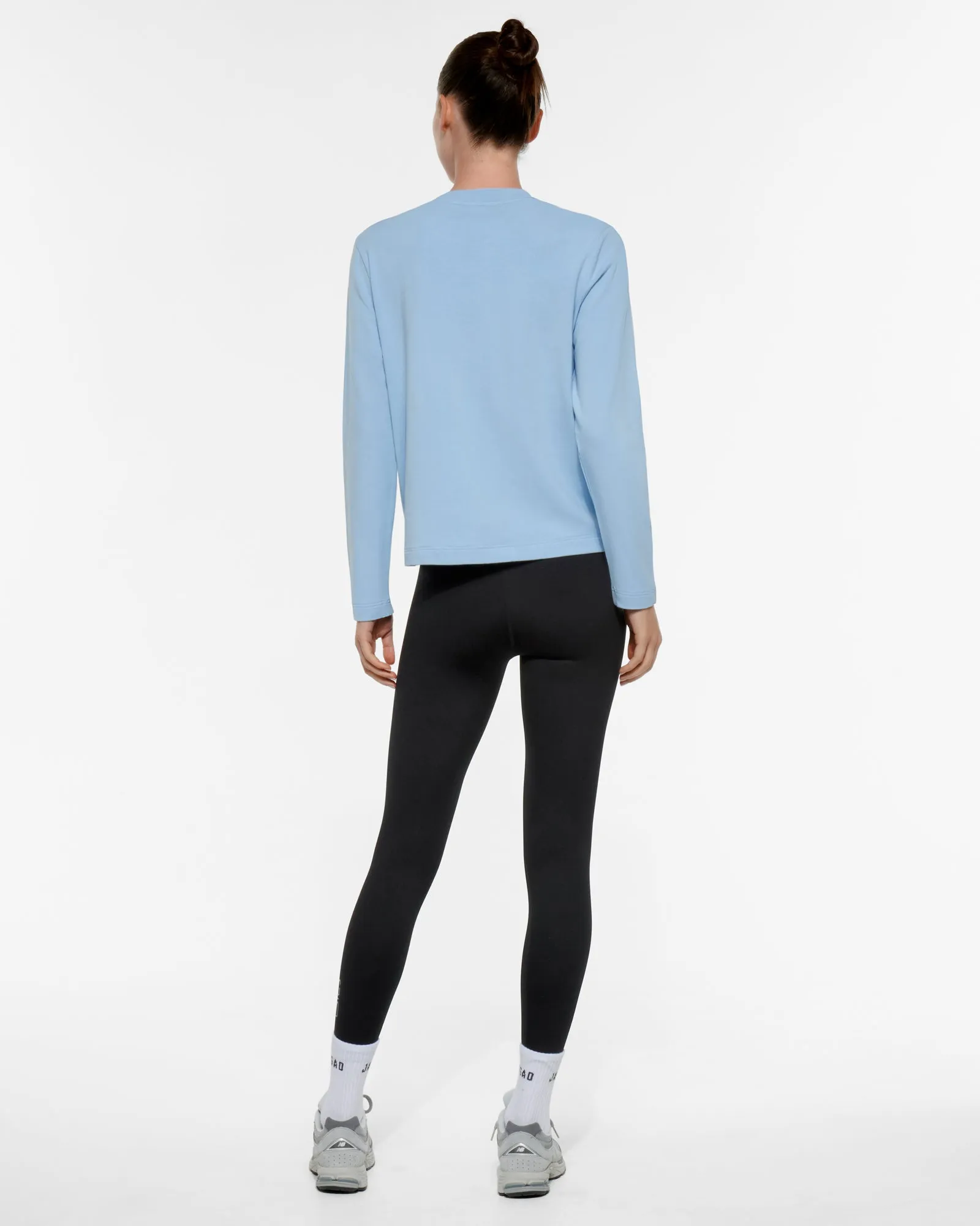 TRAVERSE MID-LAYER LONG SLEEVE TEE SKY BLUE