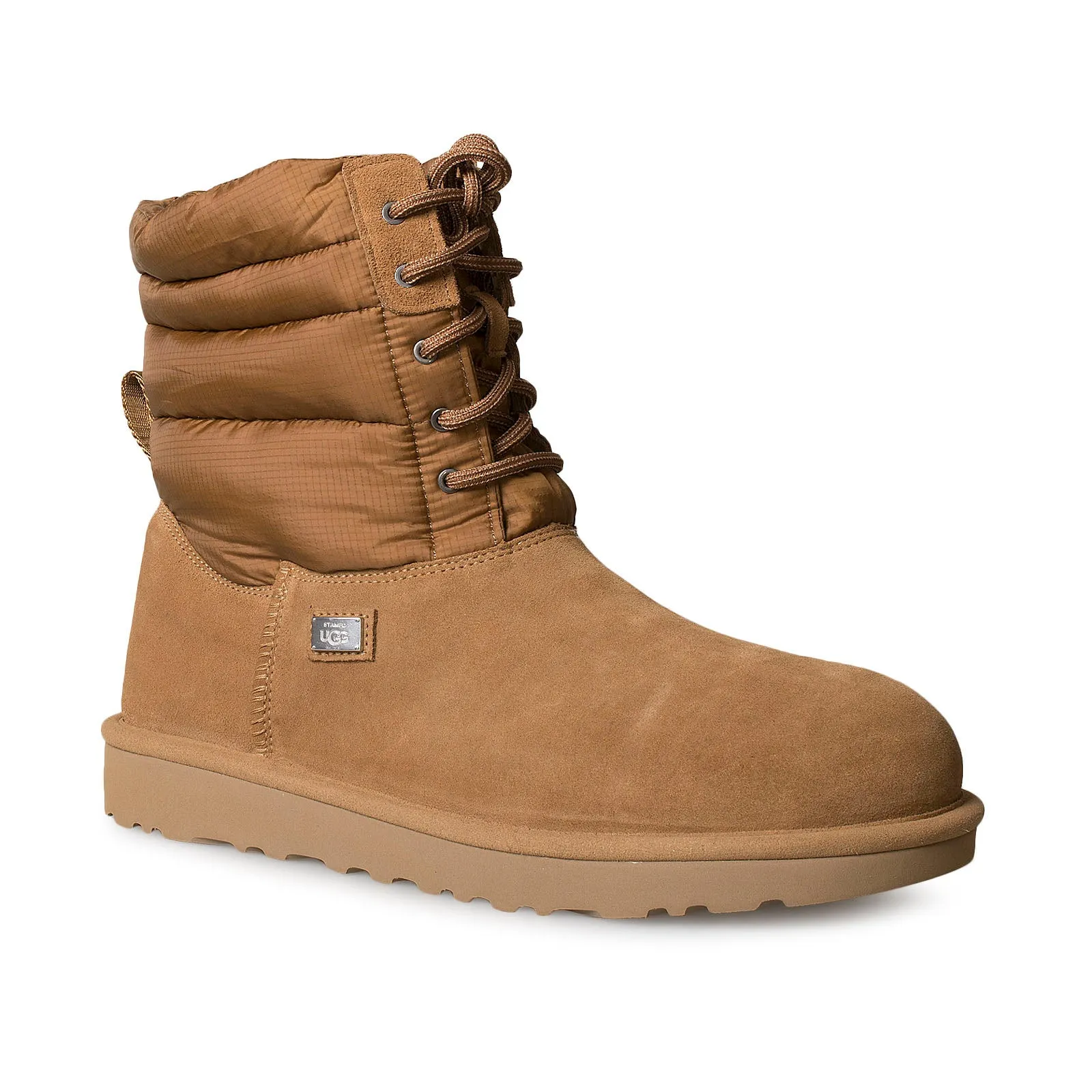 UGG X Stampd Lace Up Chestnut Boots - Men's