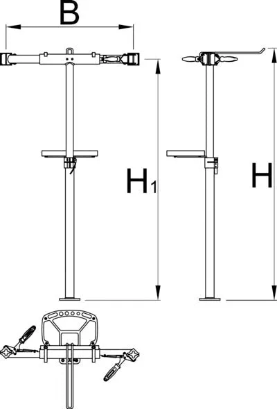 Unior Pro Repair Stand With Double Clamp, Auto Adjustable, Without Plate