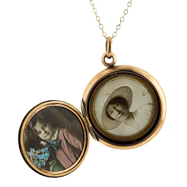 Victorian Round Multi-page Locket