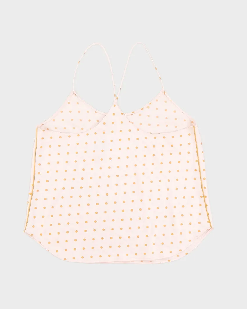 Victoria's Secret Cream Polka Dot Camisole - M