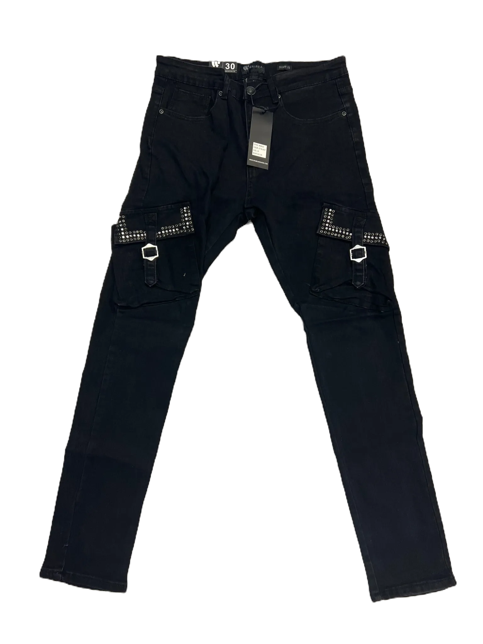 Waimea Jet Black Skinny Jeans