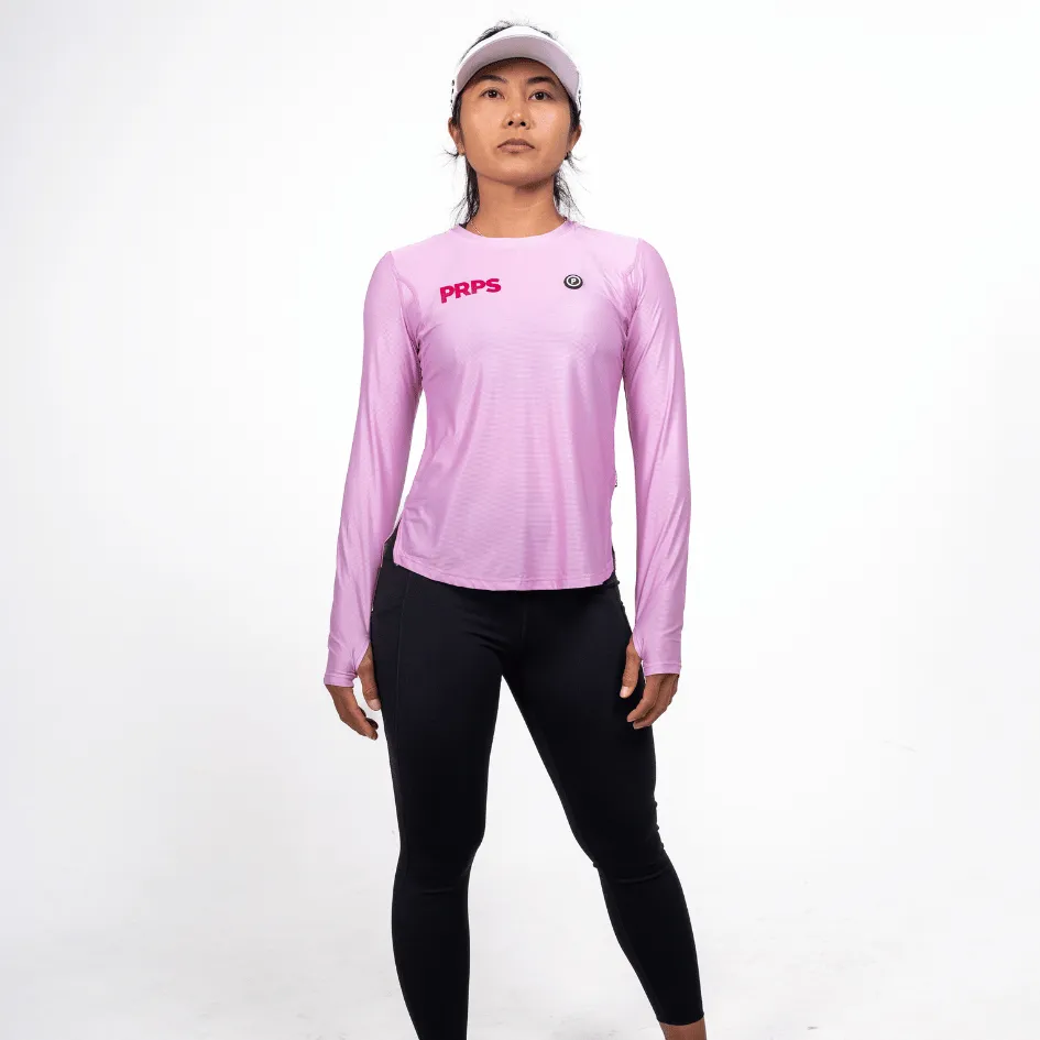 Women Long Sleeve Running Shirt Hypermesh ELITE (Blush)