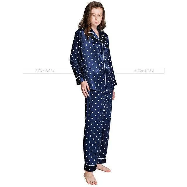 Women Polka Dots Pajama Set