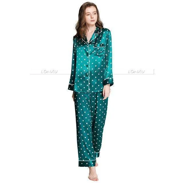 Women Polka Dots Pajama Set