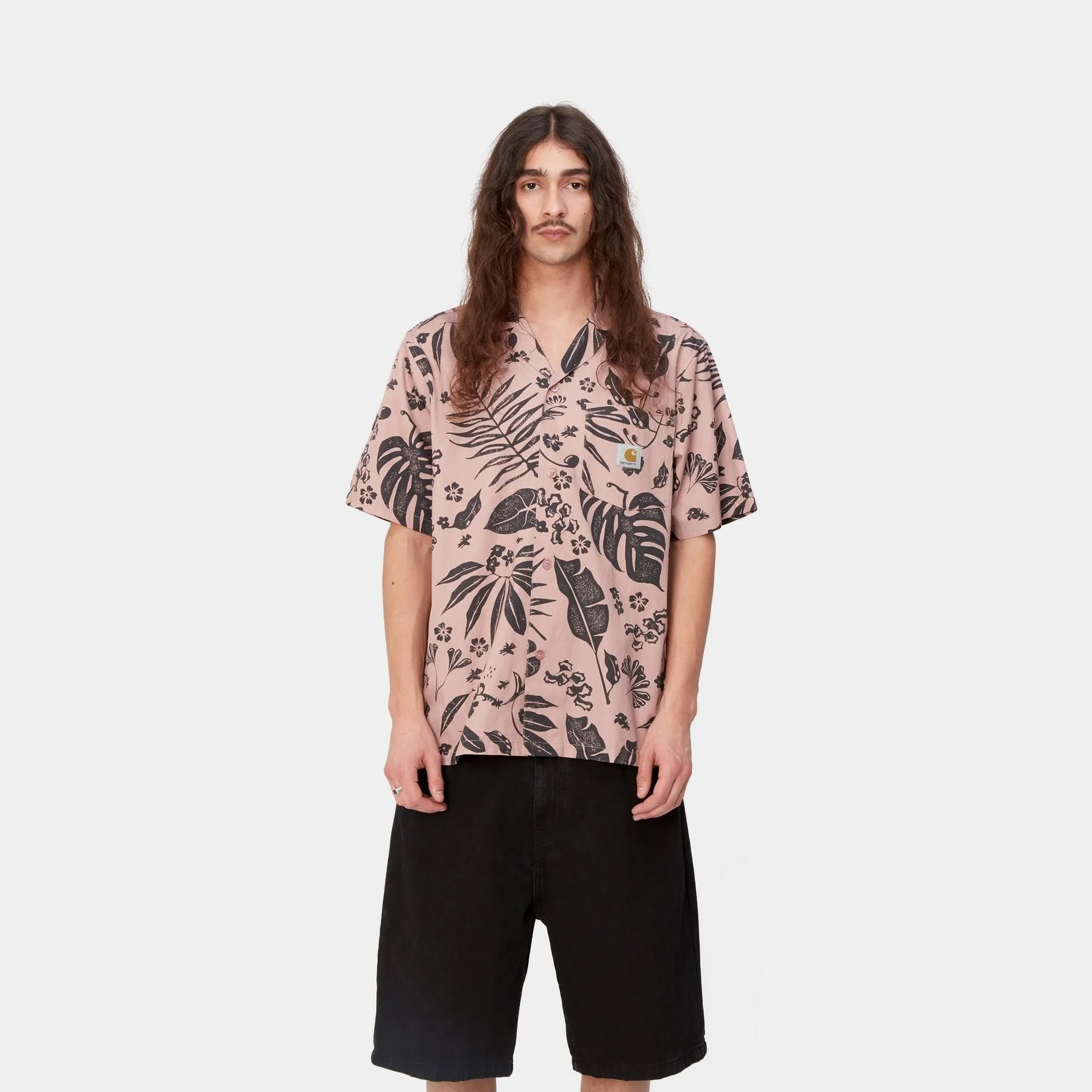 Woodblock Print Shirt | Glassy Pink