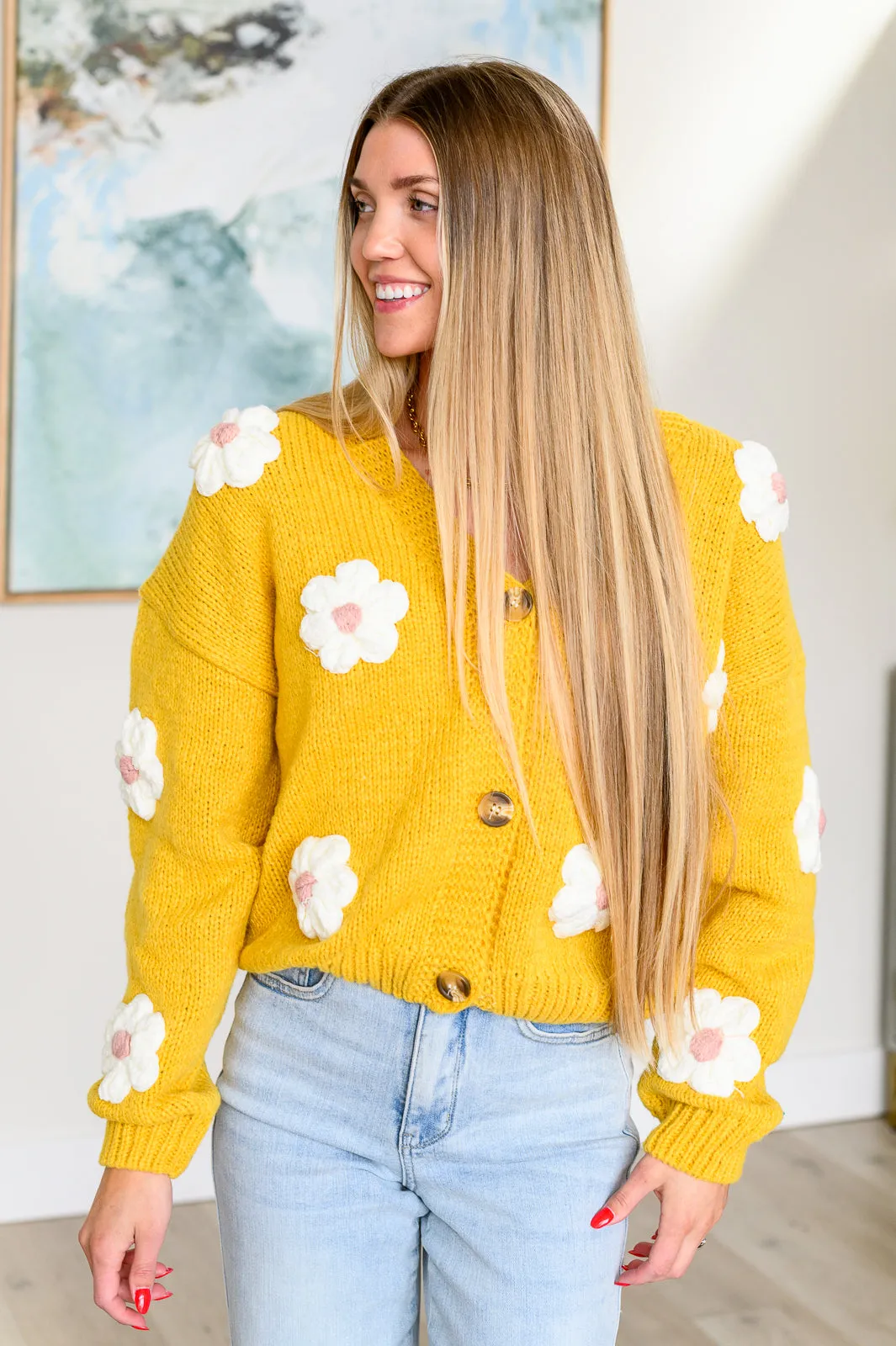 You're Enough Floral Cardigan - 4/18