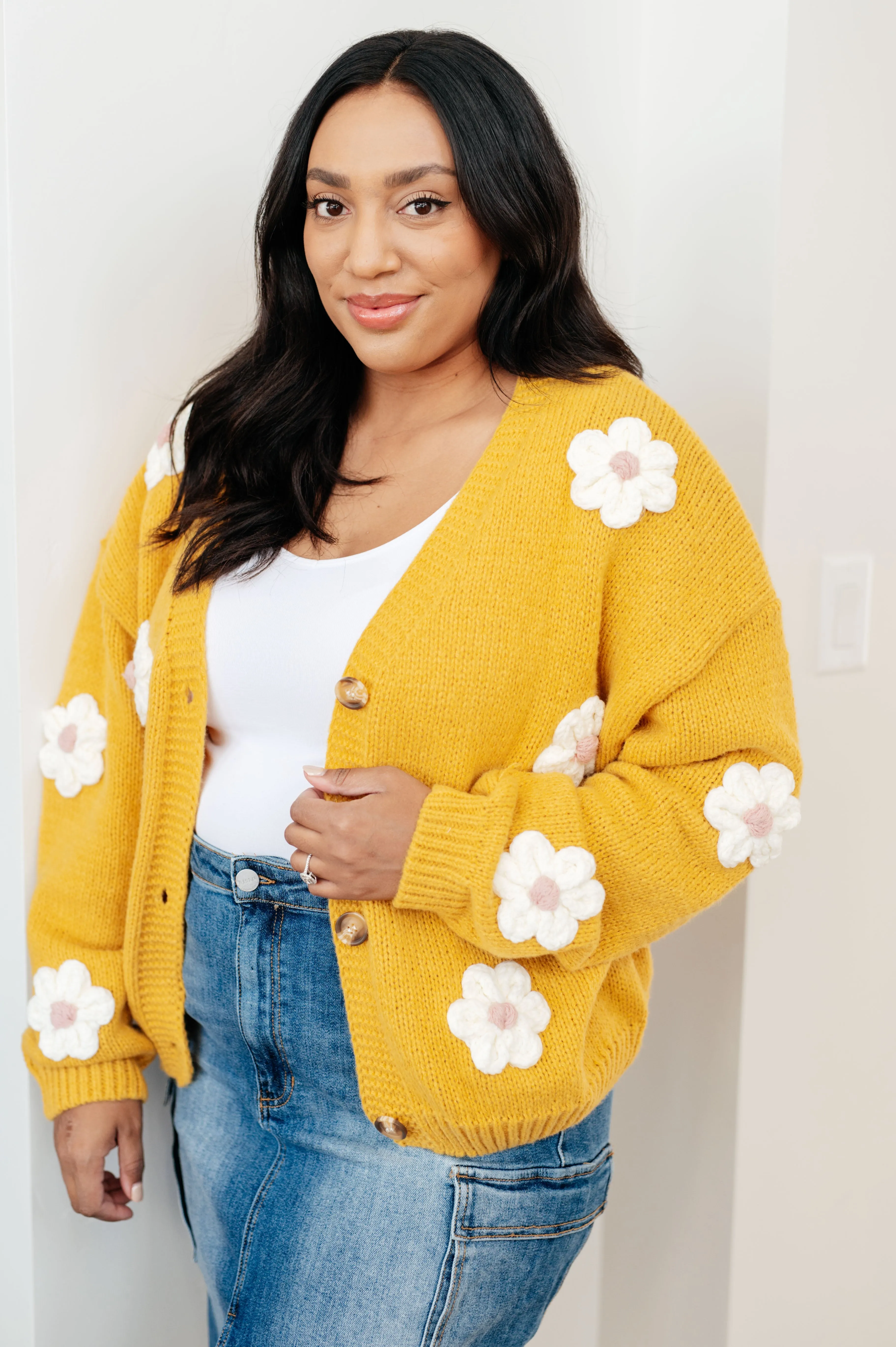 You're Enough Floral Cardigan - 4/18