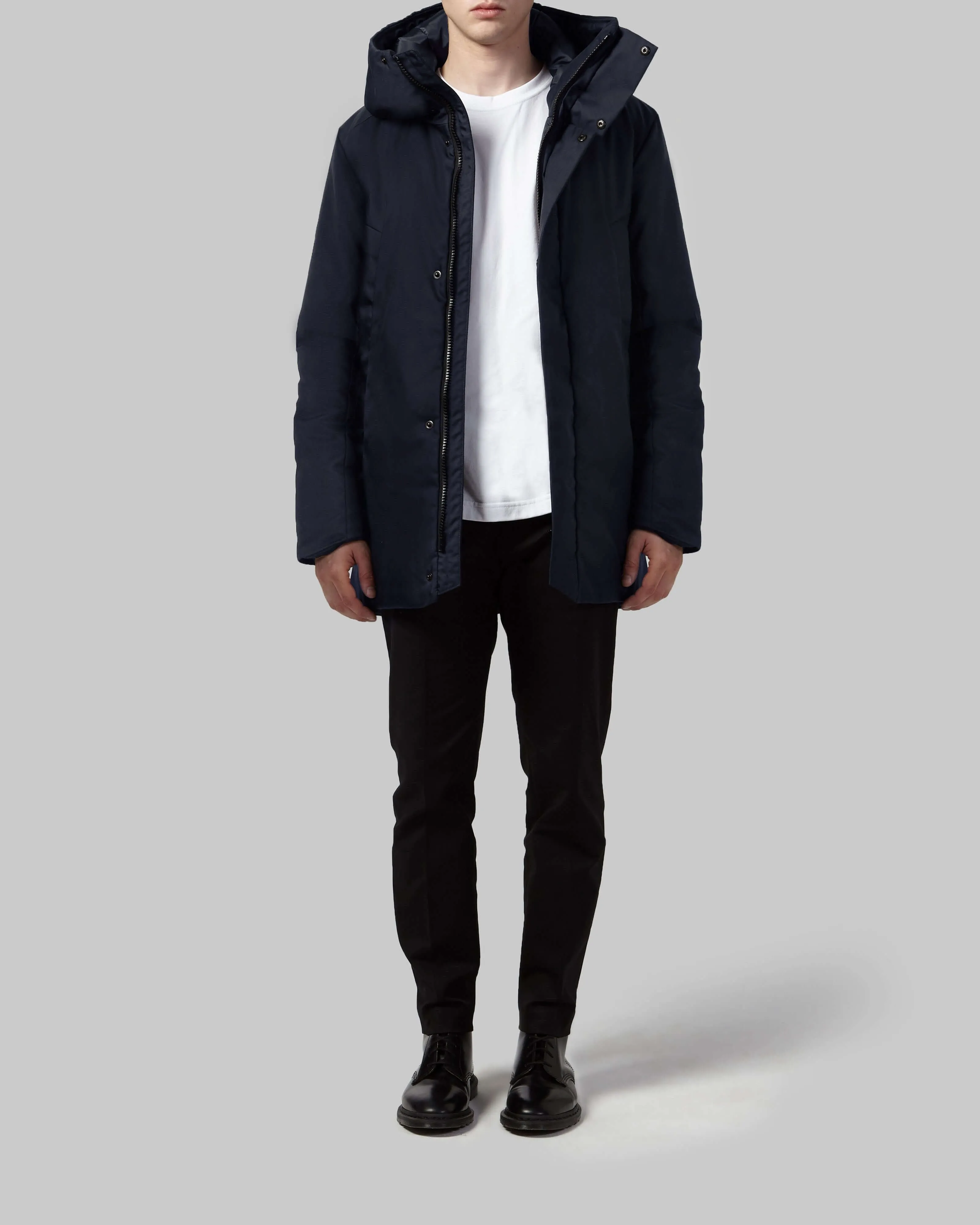 YVON Men's Mid-Length Coat in Econyl