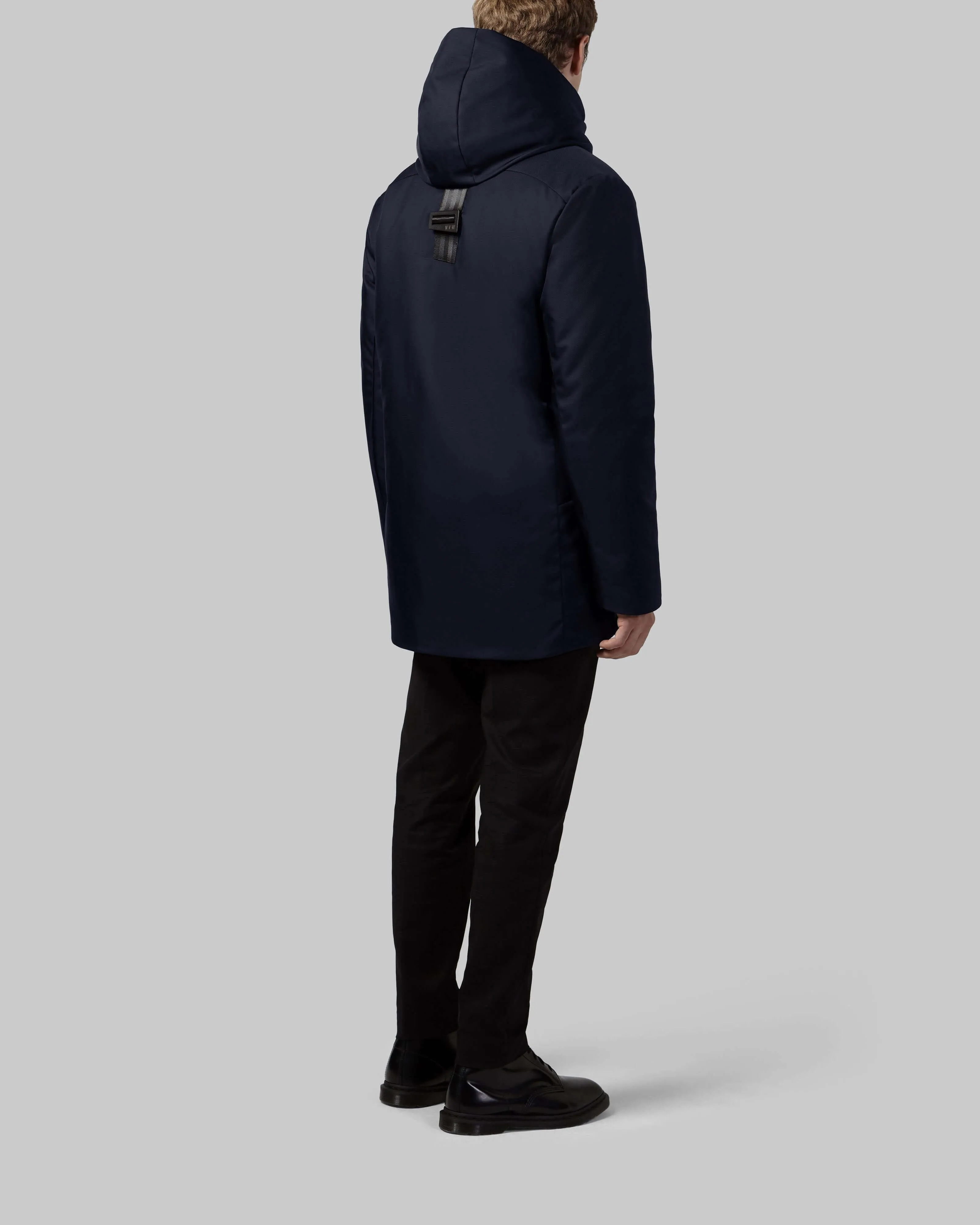 YVON Men's Mid-Length Coat in Econyl