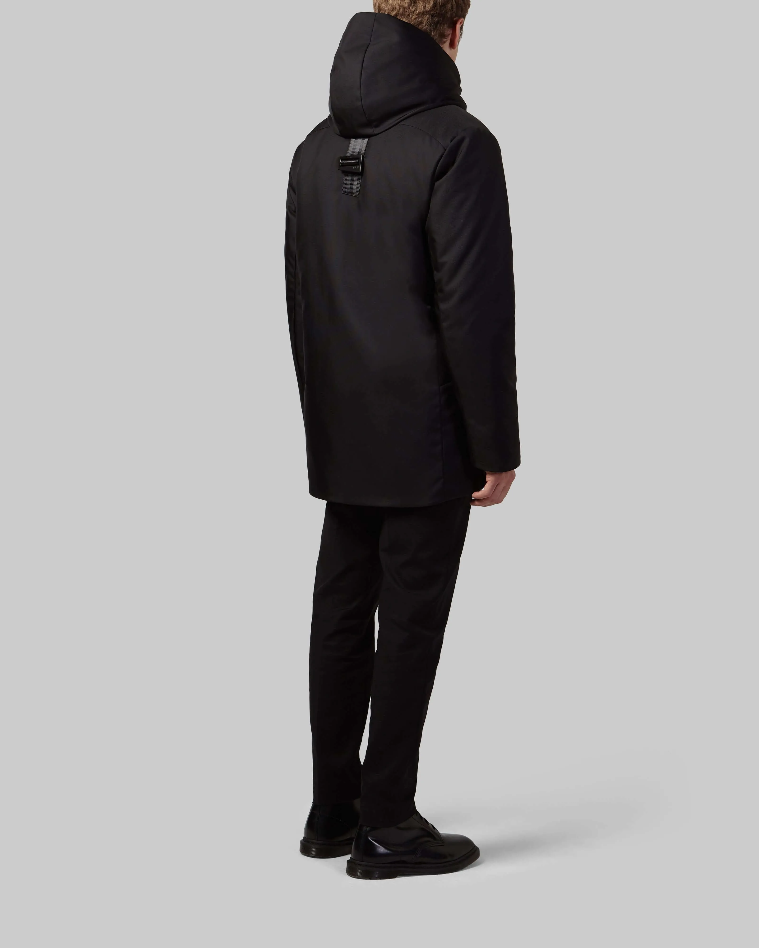 YVON Men's Mid-Length Coat in Econyl