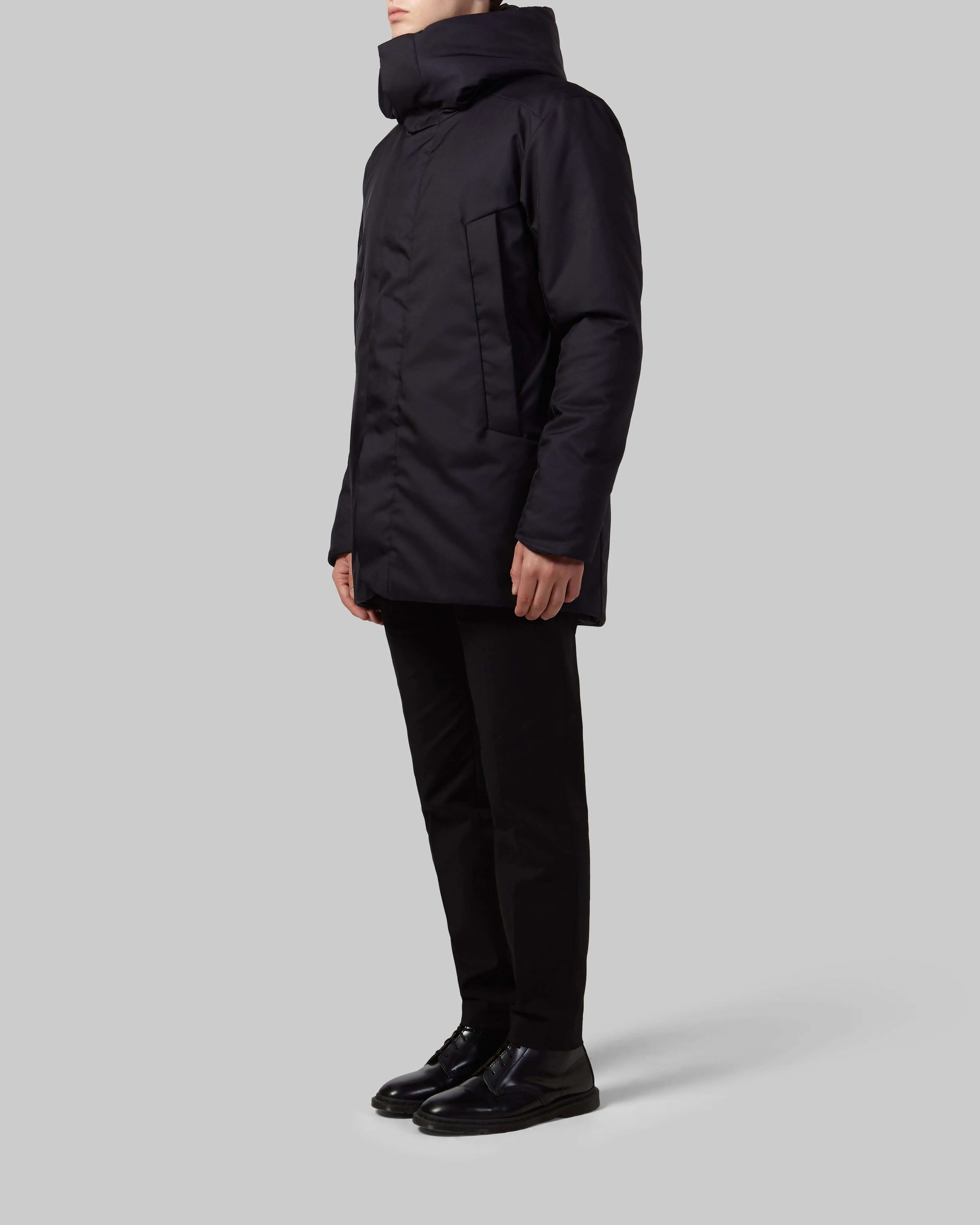 YVON Men's Mid-Length Coat in Econyl